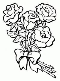 Букет роз с шипами 