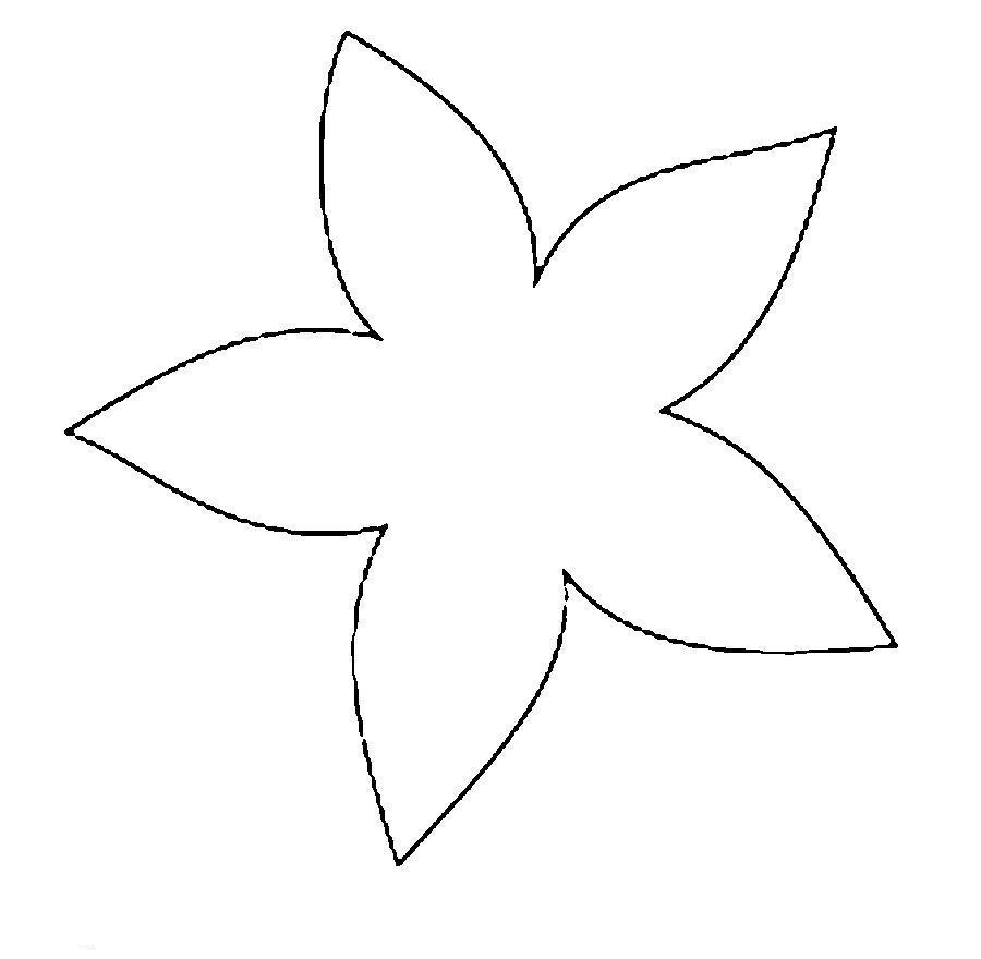 Картинка цветы шаблон для вырезания