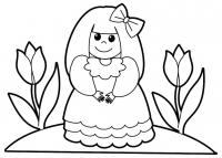Девочка с тюльпанами 