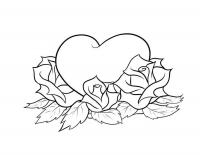 Сердце с розами 